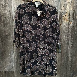 VTG Paisley rayon shirt